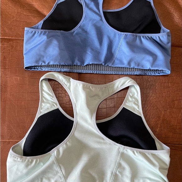 Nike Blue and Cream Sports Bra Duo Large - Picture 2 of 2